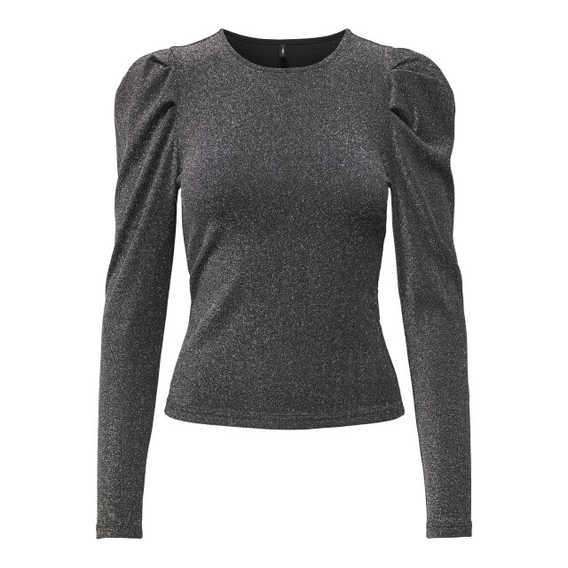 Only onlrich l/s glitter puff top jrs 15278055 silver glitter 06012.915.0091 large