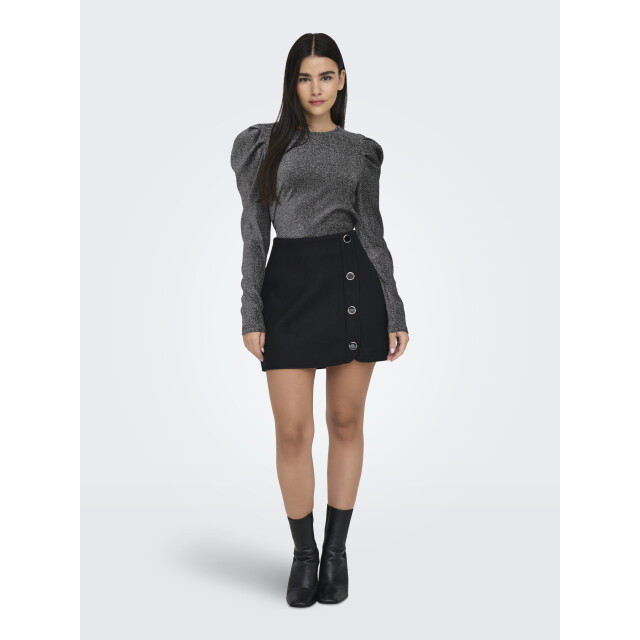 Only onlrich l/s glitter puff top jrs 15278055 silver glitter 06012.915.0091 large