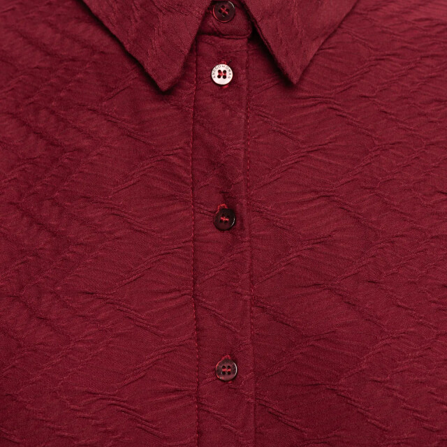 &Co Woman Lotte jaquard top- LOTTE JAQUARD WINE RED large