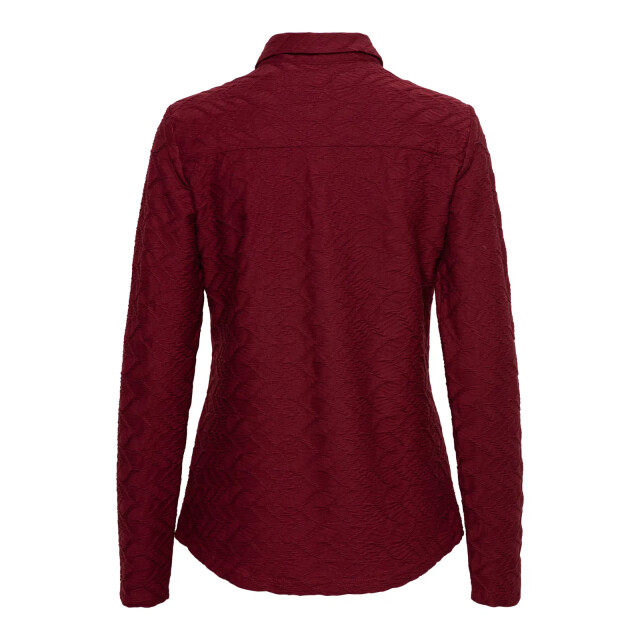 &Co Woman Lotte jaquard top- LOTTE JAQUARD WINE RED large