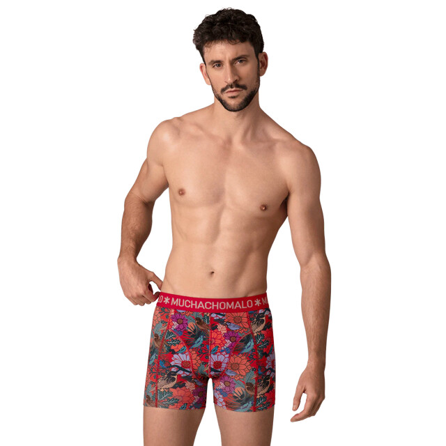 Muchachomalo Heren 12-pack boxershorts print/effen U-GOLDEN1010-16 large