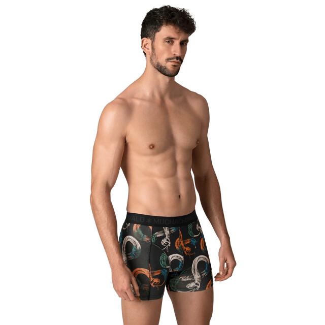 Muchachomalo Heren 12-pack boxershorts print/effen U-GOLDEN1010-16 large
