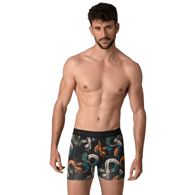 Muchachomalo Heren 12-pack boxershorts print/effen U-GOLDEN1010-16 large