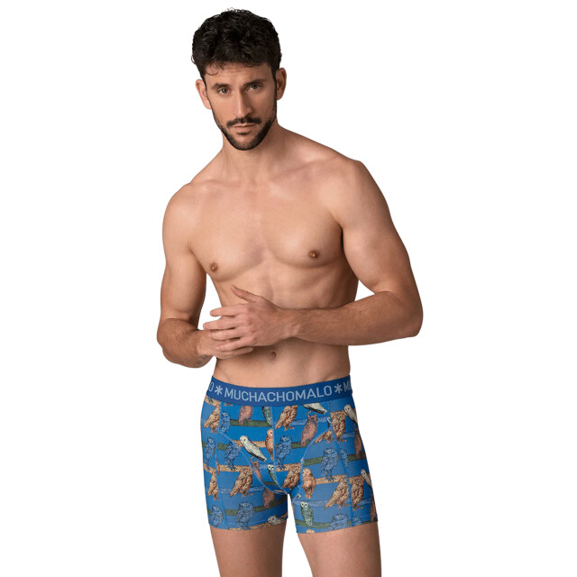 Muchachomalo Heren 12-pack boxershorts print/effen U-GOLDEN1010-16 large