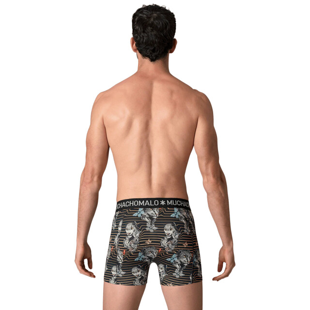 Muchachomalo Heren 12-pack boxershorts print/effen U-GOLDEN1010-16 large