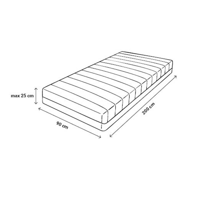 DoubleDry Jersey stretch hoeslaken 100% katoen eenpersoons 90x200 cm 25cm 3331793 large