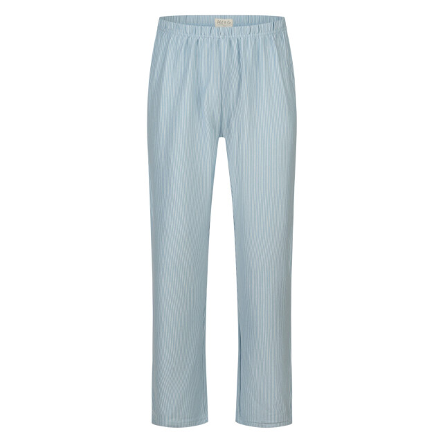 Phil & Co Heren pyjama set interlock donkerblauw/lichtblauw gestreept PH-6132-02 large