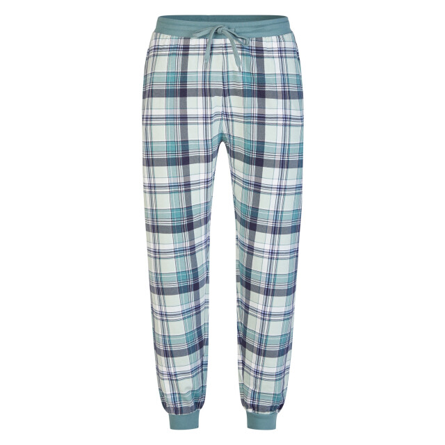 Phil & Co Heren pyjama set lang geruit groen PH-6107-02 large