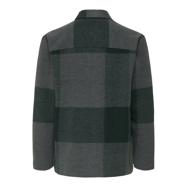 Only & Sons Onswake checked zip overshirt dessin 5309.29.0021 large