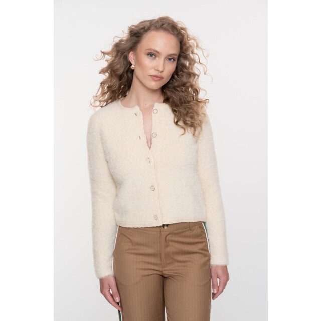 Geisha Cardigan hairy off-white 4249.02.0015 large