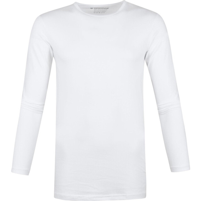 Garage Bodyfit t-shirt o-neck l/s white 0208-100 large