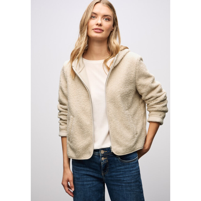 Street One a324169 ltd qr teddy jacket w.hoody A324169 large