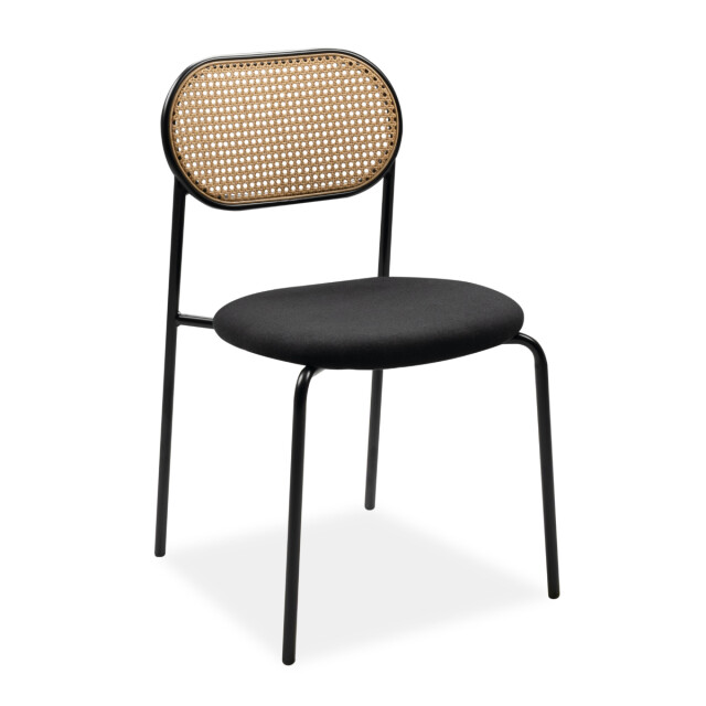 CaliCosy Set van 4 stoelen van gevlochten rotan met metalen frame, 47 cm mozart 3198258 large