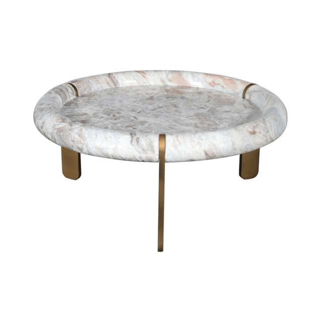 Signature Grote salontafel van marmer en metaal prosper 3330629 large