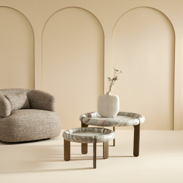 Signature Grote salontafel van marmer en metaal prosper 3330629 large