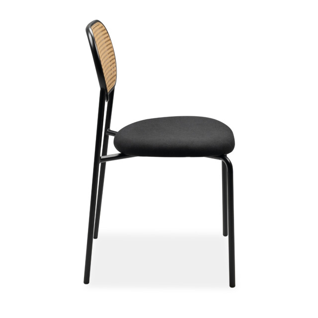 CaliCosy Set van 4 stoelen van gevlochten rotan met metalen frame, 47 cm mozart 3198258 large