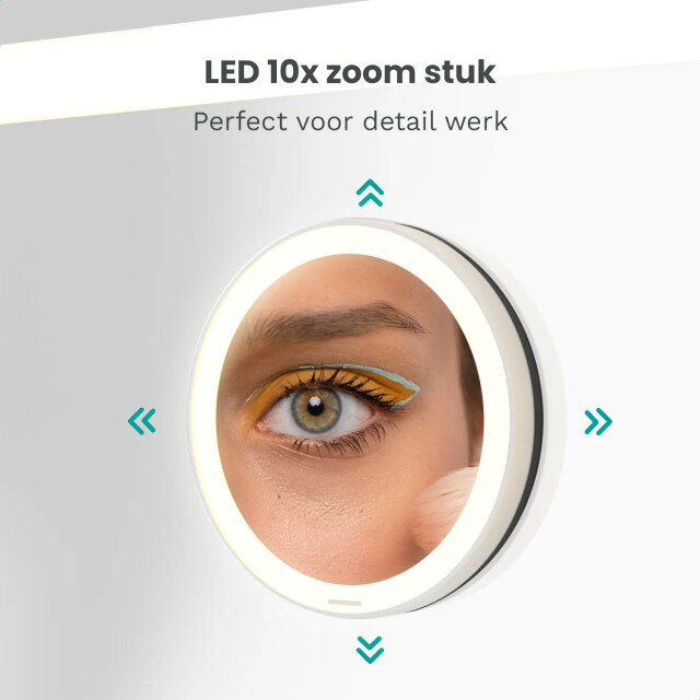 Mirlux Hollywood spiegel bluetooth speakers 80x60cm wit 3201055 large