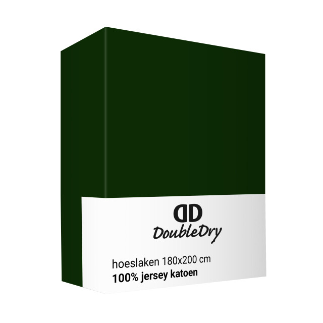 DoubleDry Jersey stretch hoeslaken 100% katoen tweepersoons 180x200 cm - 3331804 large