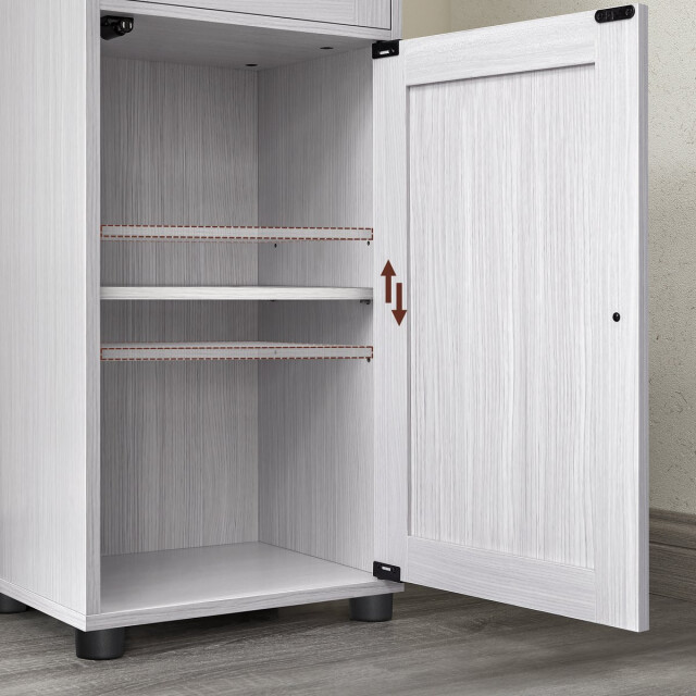 CaliCosy Petite colonne de rangement 2 portes, 1 tiroir et 1 niche h165 cm 3332692 large