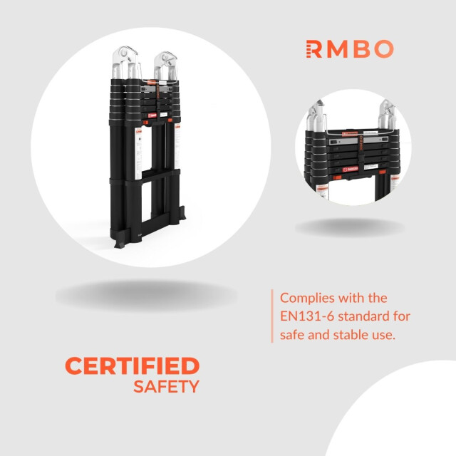 RMBO ® telescopische vouwladder 500 cm 3188055 large