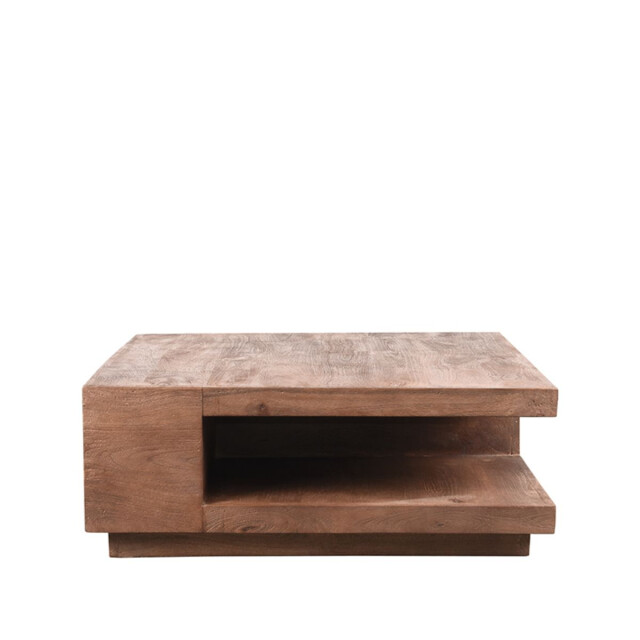 Label51 Salontafel square 80x80x30 cm espresso mangohout 3183549 large