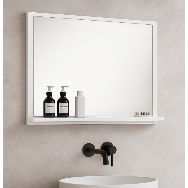 Badplaats Badkamerspiegel oliver 60 x 12 x 50 cm - spiegel met houten 3191992 large