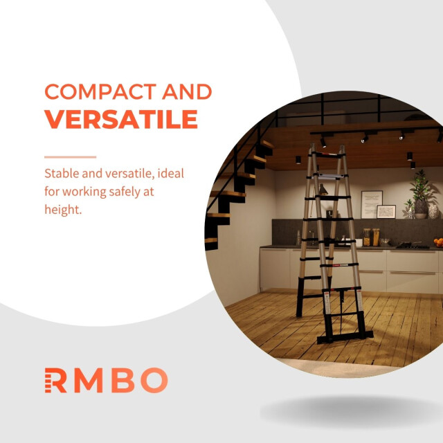 RMBO ® telescopische vouwladder 500 cm 3188055 large