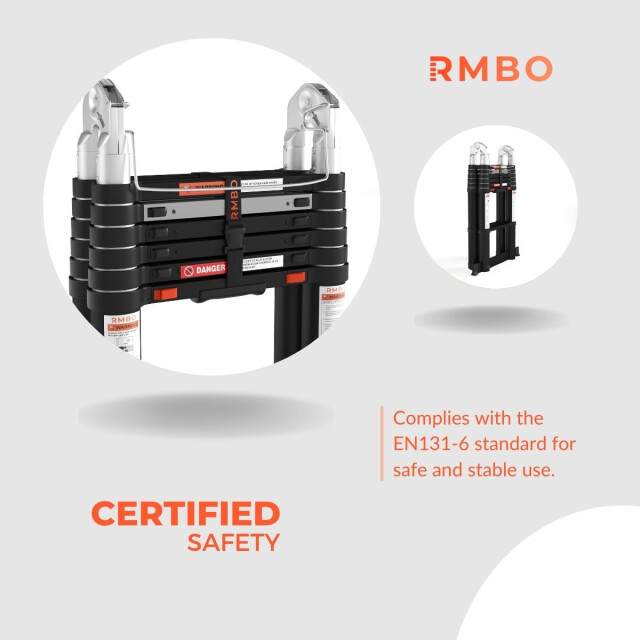 RMBO ® telescopische vouwladder 440 cm 3188054 large