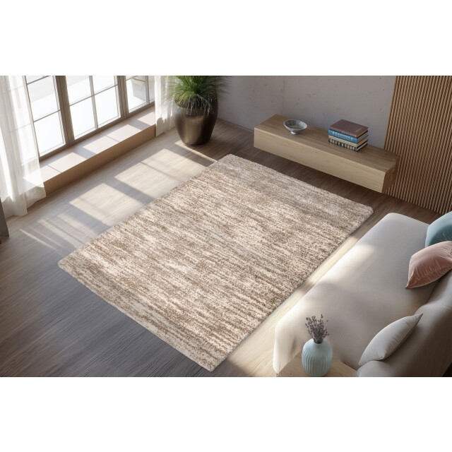 Muratap Mirage shaggy hoogpolig vloerkleed, luxe gemeleerd modern tapijt | 3321897 large