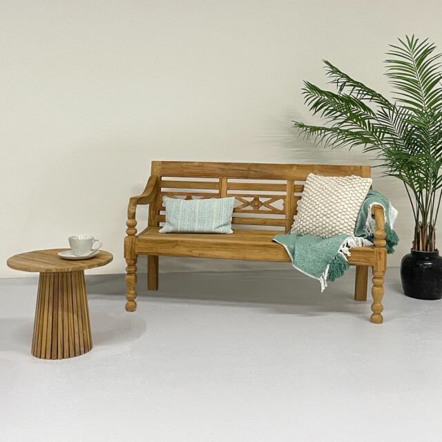 Livingfurn tuinbank station kasar 150x90x55 cm teakhout 2936296 large