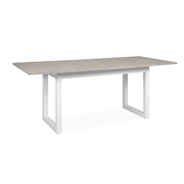 CaliCosy Uitschuifbare eettafel travertin en wit l160/200 cm houston 3332672 large