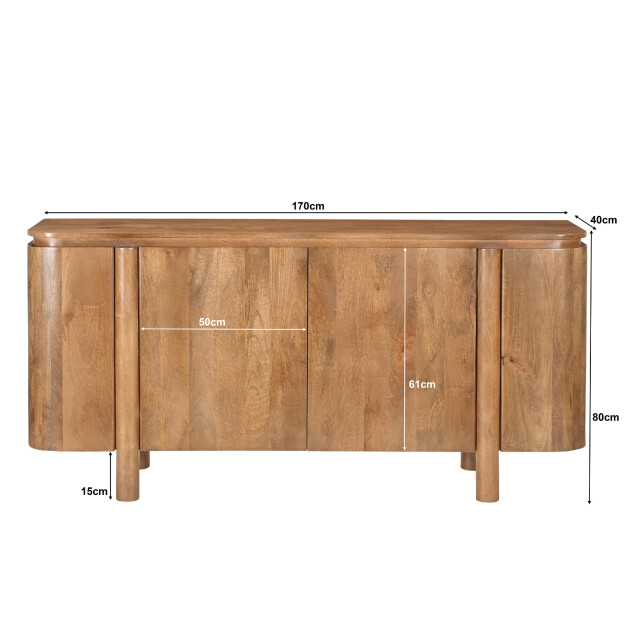 Livingfurn dressoir salano 170 cm - 3186042 large