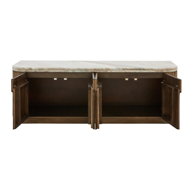 Signature Tv-meubel van massief hout en marmer buren 3330631 large