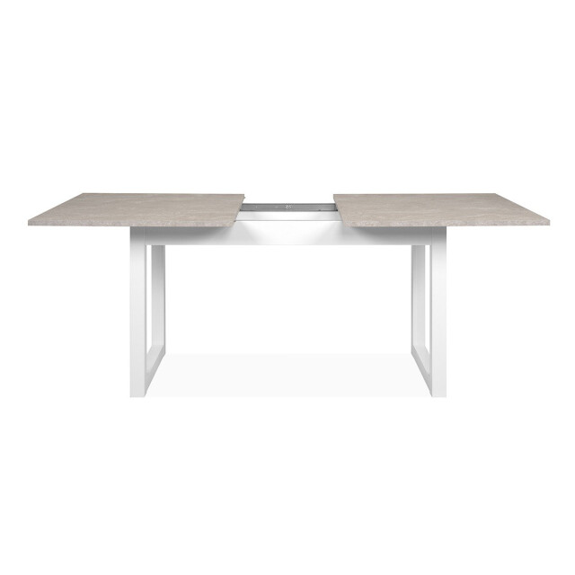 CaliCosy Uitschuifbare eettafel travertin en wit l160/200 cm houston 3332672 large