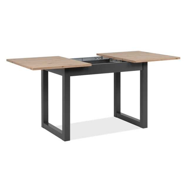 CaliCosy Uitschuifbare eettafel in eiken- en antracietkleur l120/160 cm denver 3333500 large