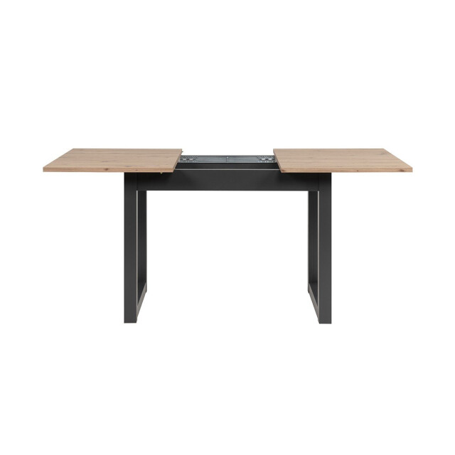CaliCosy Uitschuifbare eettafel in eiken- en antracietkleur l120/160 cm denver 3333500 large