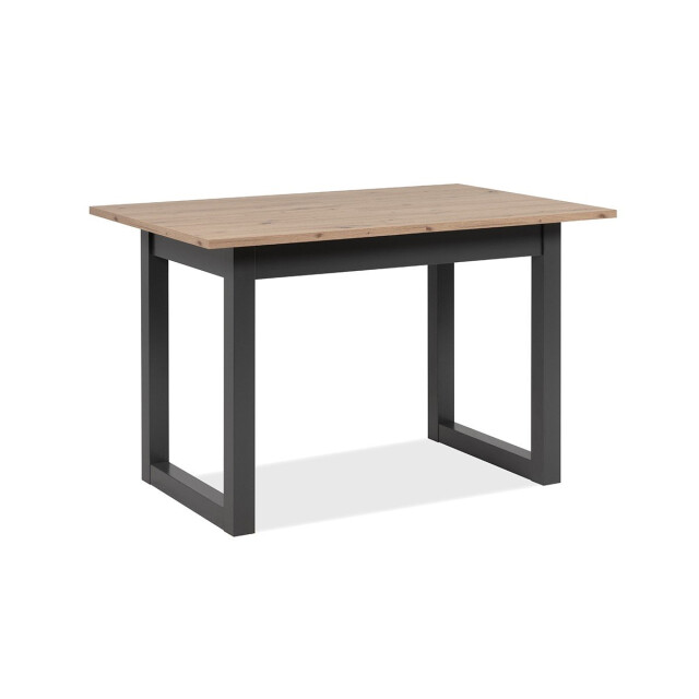 CaliCosy Uitschuifbare eettafel in eiken- en antracietkleur l120/160 cm denver 3333500 large