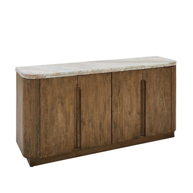 Signature Dressoir van massief hout en marmer buren 3330630 large