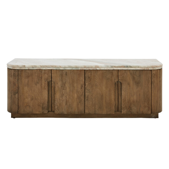 Signature Tv-meubel van massief hout en marmer buren 3330631 large