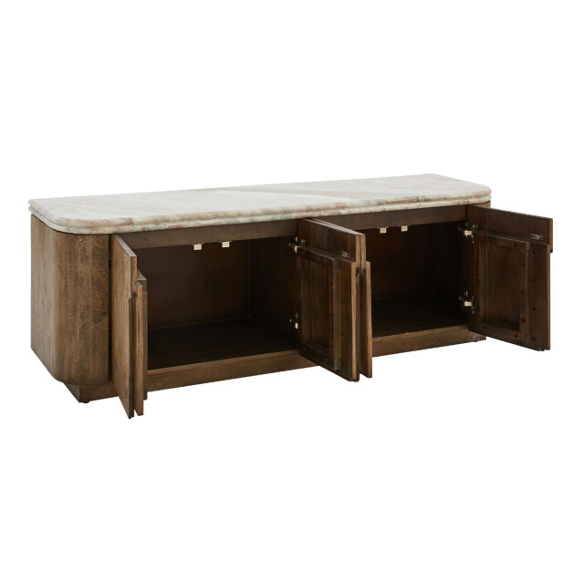 Signature Tv-meubel van massief hout en marmer buren 3330631 large