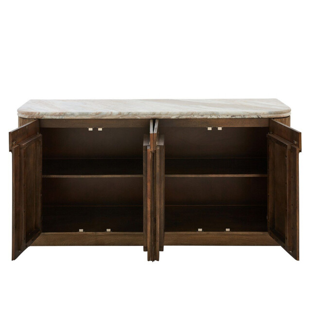 Signature Dressoir van massief hout en marmer buren 3330630 large