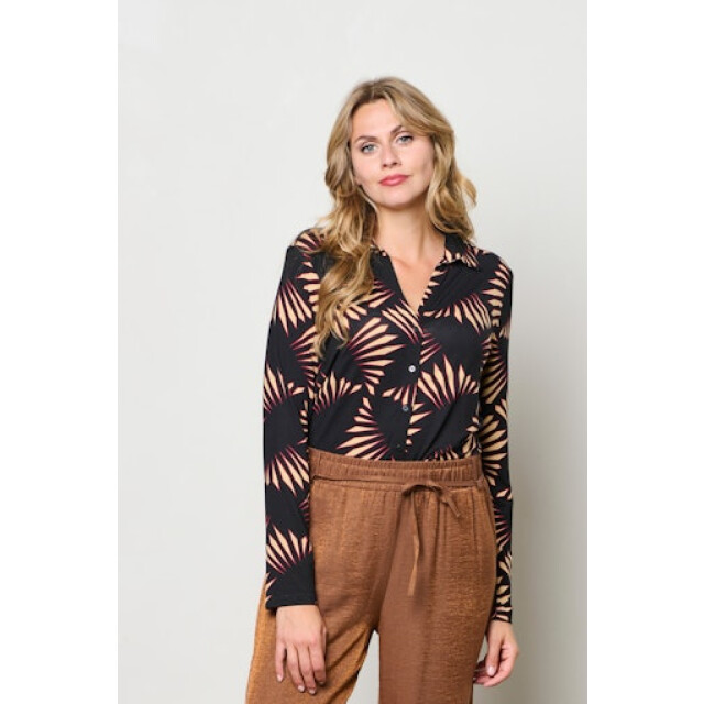 &Co Woman Vayen top graphic-black VAYEN GRAPHIC large