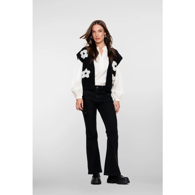 Geisha Vest flower 54514-10 -black 54514-10 large