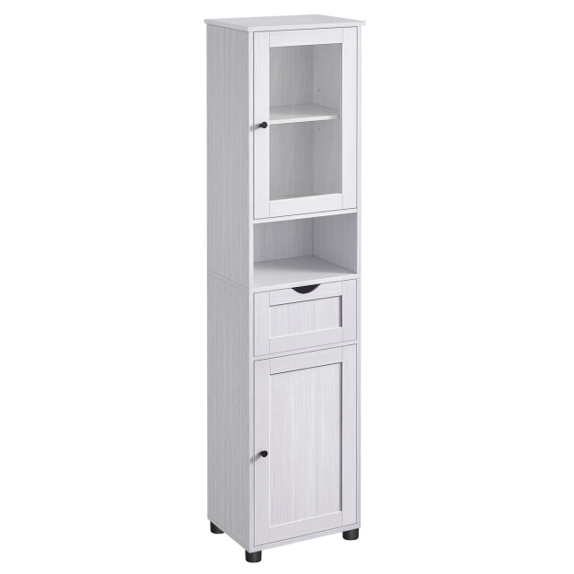 CaliCosy Petite colonne de rangement 2 portes, 1 tiroir et 1 niche h165 cm 3332692 large
