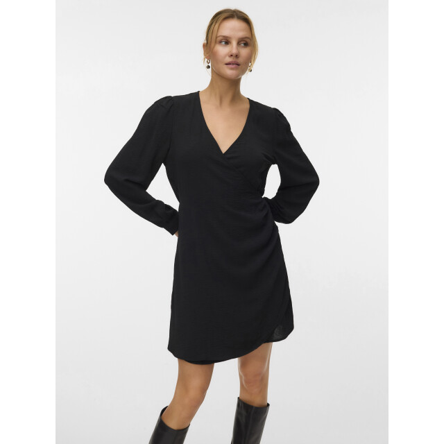 Vero Moda Vmcarla foil l/s short wrap dress w 10335942 large