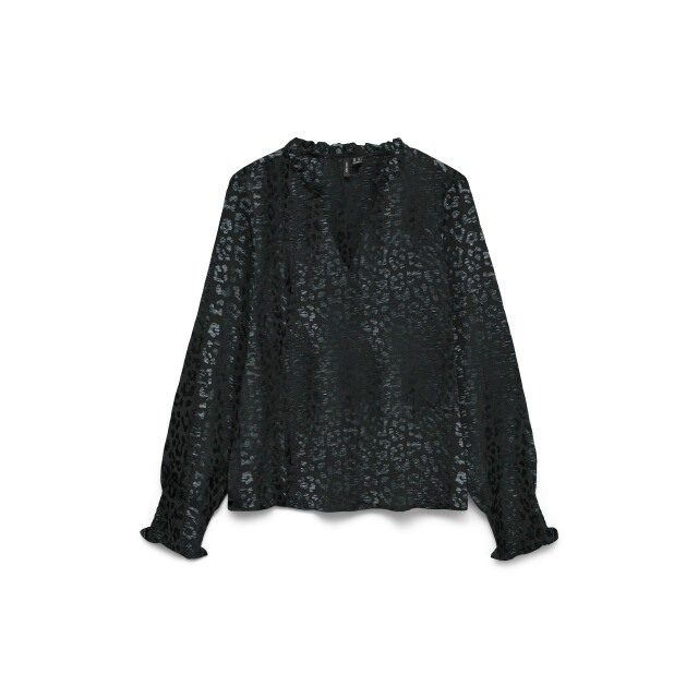 Vero Moda Vmcarla foil l/s v-neck top wvn ga 10335240 large