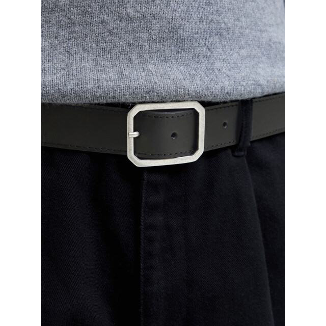 Jack & Jones Heren riem jacsquare leer 12296286-Black large