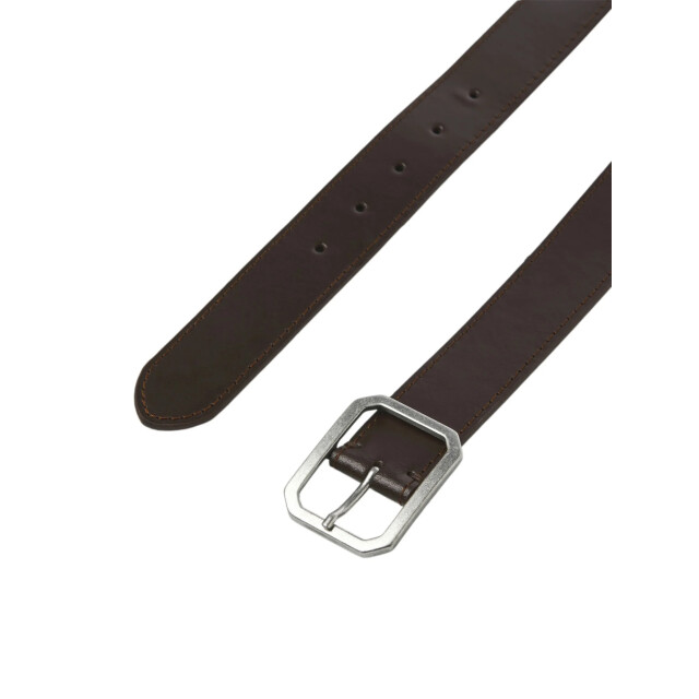 Jack & Jones Heren riem jacsquare leer 12296286-Brown Stone large
