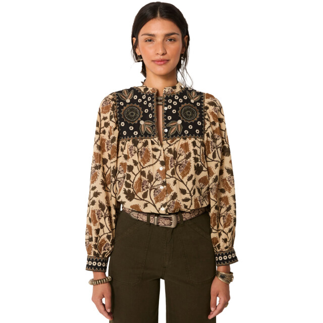 Maison Hotel Amelia blouse khaki forest Amelia blouse large