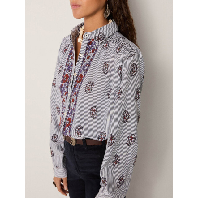 Maison Hotel Sophie blouse striped meadow Sophie blouse large